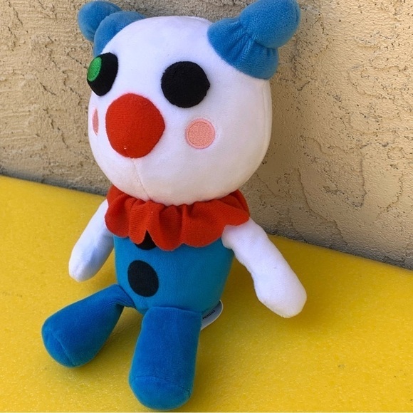 MiniToon PHATMOJO Roblox Piggy CLOWNY 9” Collectible Plush CLOWN VIDEO GAME TOY - Picture 3 of 10
